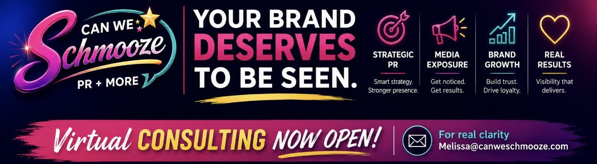 Can We Schmooze — Your brand deserves to be seen. Virtual consulting now open.